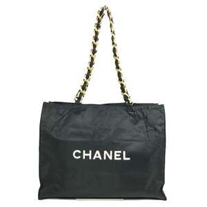 CHANEL CC Coco Mark Logo Tote Bag, Shoulder Chain Double Chain, Nylon, Men's ...